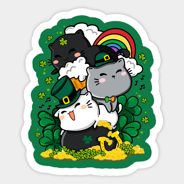 St. PURRtty's Day Sticker by krisren28